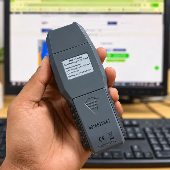 ST1393 EMF Tester handheld electromagnetic field meter in office