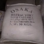 Osaka High Alumina Refractory Castable 60–65% Al2O3 SK-36 50kg