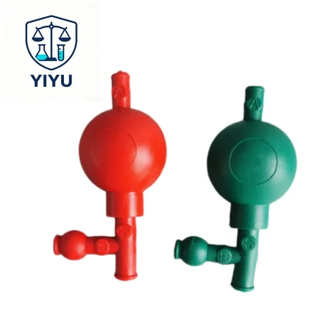 3-Way Rubber Pipette Filler Bulb Lab Quantitative Suction Ball for Glass Pipette Liquid Transfer