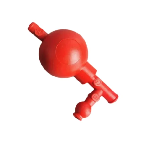 3-Way Rubber Pipette Filler Bulb Lab Quantitative Suction Ball for Glass Pipette Liquid Transfer