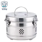 304 Stainless Steel Care Jar Empty Metal Cream Canister Airtight Cosmetic Storage Container Custom Logo Wholesale