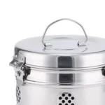 304 Stainless Steel Care Jar Empty Metal Cream Canister Airtight Cosmetic Storage Container Custom Logo Wholesale