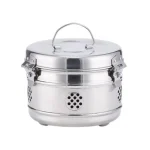 304 Stainless Steel Care Jar Empty Metal Cream Canister Airtight Cosmetic Storage Container Custom Logo Wholesale