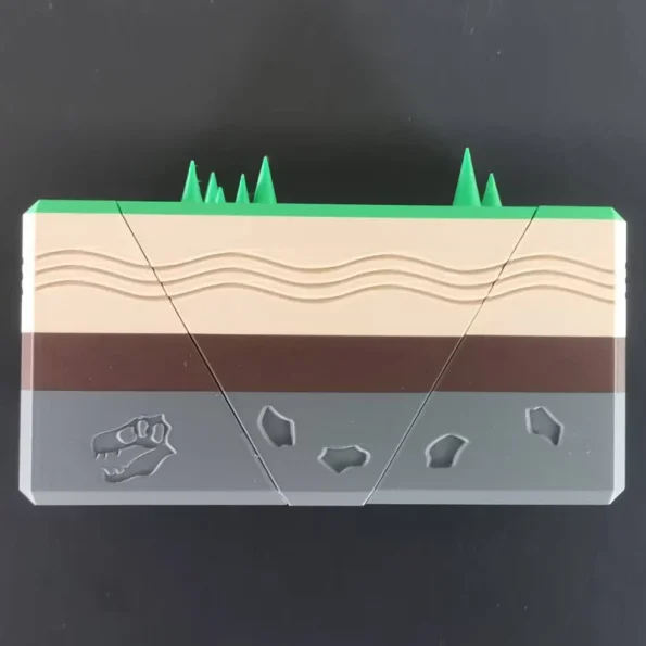 3D Printed Crust Fault Movement Demonstration Model Split Assemble Geology Landform Teaching Tool for Geography Class