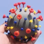 3D Printed Microbe Structure Display Model Virus Cell Shape Teaching Prop for Biology Science Class Popularization Exhibition