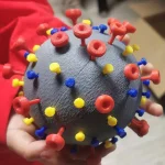 3D Printed Microbe Structure Display Model Virus Cell Shape Teaching Prop for Biology Science Class Popularization Exhibition