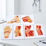 6Pcs Human Joint Section Anatomy Model Set Shoulder Hip Knee Hand Foot Nasal Cavity Cross Section Teaching Model