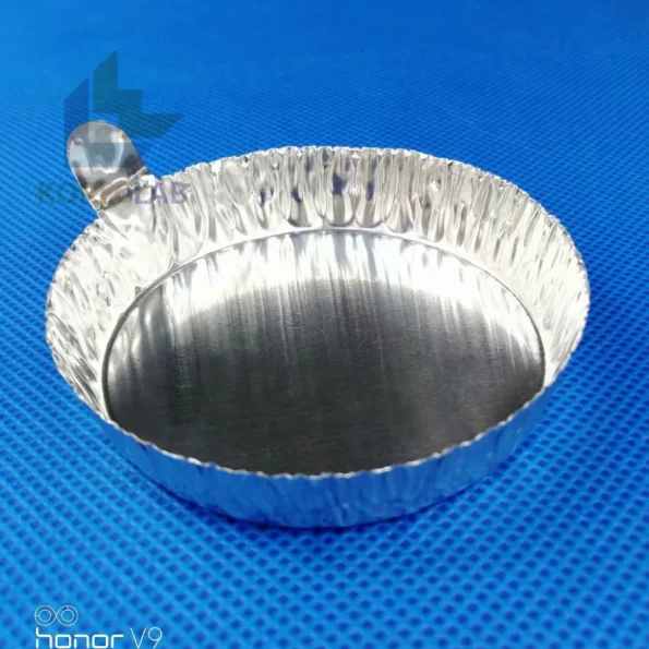80ml Round Aluminum Weighing Dish for Laboratories Tabbed 80ml Round Aluminum Weighing Boat Lab Supply