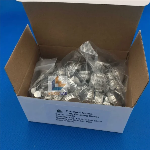 8ml Laboratory Using extra Small Crimped Sides with Handle AL Weighing Scale Dish