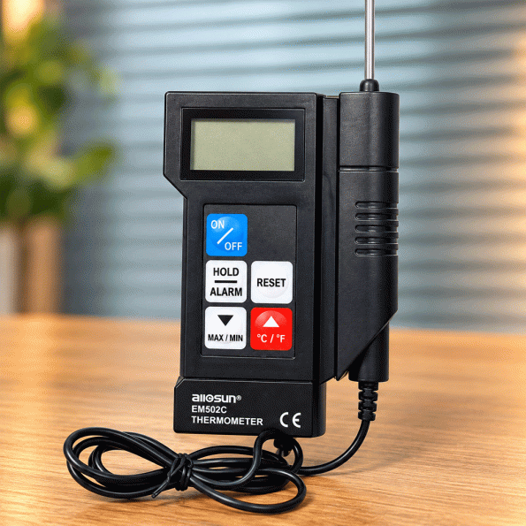 Allosun EM502C Digital Thermometer Full Product View