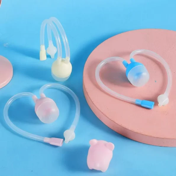 Baby Oral Nasal Aspirator for Infant Nose Cleaning Tool with Silicone Snot Sucker and Anti Backflow System for Safe Baby Care