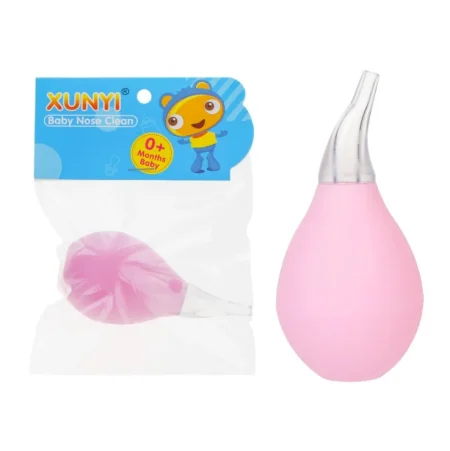 Custom Medical PVC Silicone Portable Adjustable Suction Newborn Nose Cleaner Manual Baby Nasal Aspirator for Clean up Mucus