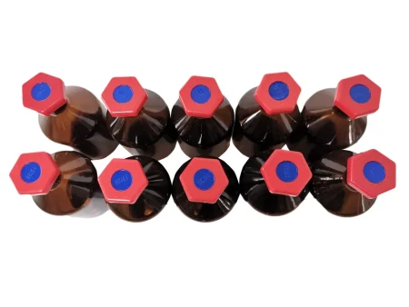Custom Wholesale Lab Sample Chemical Pharmaceutical 250ml Brown Transparent Red Screw Cap Glassware Glass Reagent Bottles