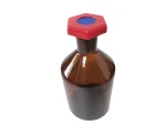 Custom Wholesale Lab Sample Chemical Pharmaceutical 250ml Brown Transparent Red Screw Cap Glassware Glass Reagent Bottles