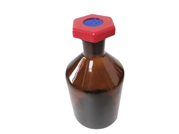 Custom Wholesale Lab Sample Chemical Pharmaceutical 250ml Brown Transparent Red Screw Cap Glassware Glass Reagent Bottles