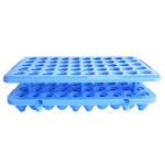 Customized Laboratory 50 Well 10-18mm Plastic Multifunction Round Holes Test Tube Holder Rack for Different Size Tube Display