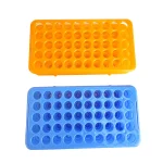 Customized Laboratory 50 Well 10-18mm Plastic Multifunction Round Holes Test Tube Holder Rack for Different Size Tube Display