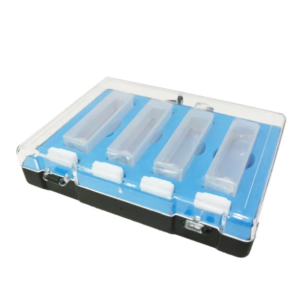 Customized Laboratory Biochemistry Spectrophotometer Use 10mm 2 Sides Optical Sides Flow Cell UV Clear Quartz Glass Cuvette