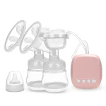 Double Sided Wide Mouth Electric Breast Pump with Smart Touch Panel and Hands Free Design for Breast Feeding Moms BPA Free Extra