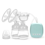 Double Sided Wide Mouth Electric Breast Pump with Smart Touch Panel and Hands Free Design for Breast Feeding Moms BPA Free Extra