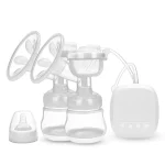 Double Sided Wide Mouth Electric Breast Pump with Smart Touch Panel and Hands Free Design for Breast Feeding Moms BPA Free Extra