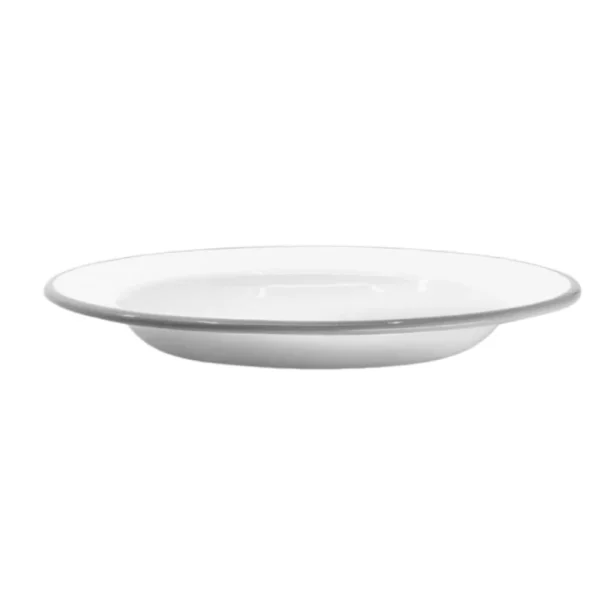 Green Rim Rectangular Enamel Tray Lab Experiment Dish Chemical Storage Enamel Plate for Hospital Laboratory Use