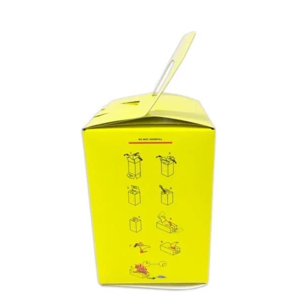 Hospital Disposable Medical Use Square Waste Biohazard Safety Box 3L 5L 10L Paper Board Sharps Container for Discard Syringe