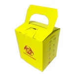 Hospital Disposable Medical Use Square Waste Biohazard Safety Box 3L 5L 10L Paper Board Sharps Container for Discard Syringe