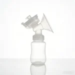 Household Medical Device Strong Suction Low Noise Portable Mom Breastfeeding Electronic Breast Pump with Milk Bottle Wide Mouth