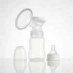 Household Medical Device Strong Suction Low Noise Portable Mom Breastfeeding Electronic Breast Pump with Milk Bottle Wide Mouth