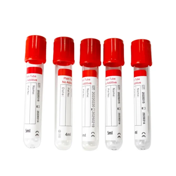 Inexpensive Laboratory Medical Common No Additive Plain PET Glass Vacuum Vascular Test Vacutainer Tube for Blood Collection