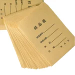 Kraft Paper Sample Envelope Printed Info Form Specimen Storage Bag For Laboratory Test Sample Packaging