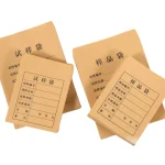 Kraft Paper Sample Envelope Printed Info Form Specimen Storage Bag For Laboratory Test Sample Packaging