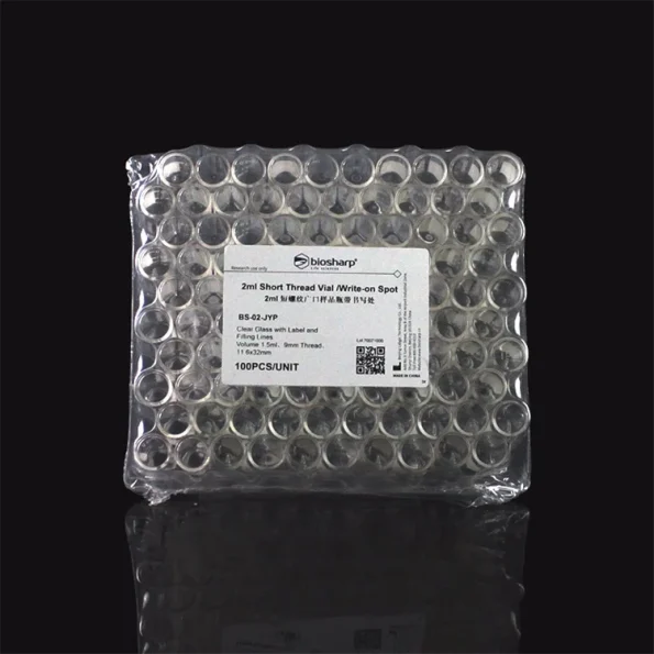 Lab 2ml Clear/Amber Glass Injection Vial Screw Thread Vial (without Lid)