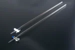 Lab Burette 10ml 25ml 50ml 100ml Glass PTFE Stopcock Burette