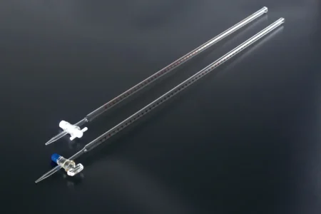 Lab Burette 10ml 25ml 50ml 100ml Glass PTFE Stopcock Burette