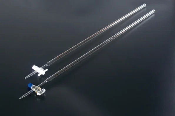 Lab Burette 10ml 25ml 50ml 100ml Glass PTFE Stopcock Burette
