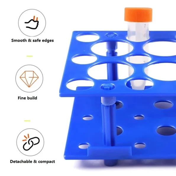 Lab for Test Tube Rack for 15-50 ml Plastic Detachable Centrifuge Tubes for Laboratory Use