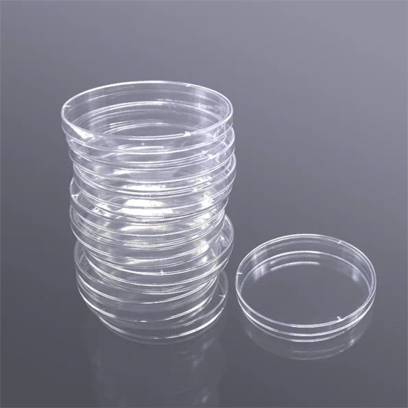 LAB Plastic PS Disposable Round Petri Dish Cell Culture Plate 90MM