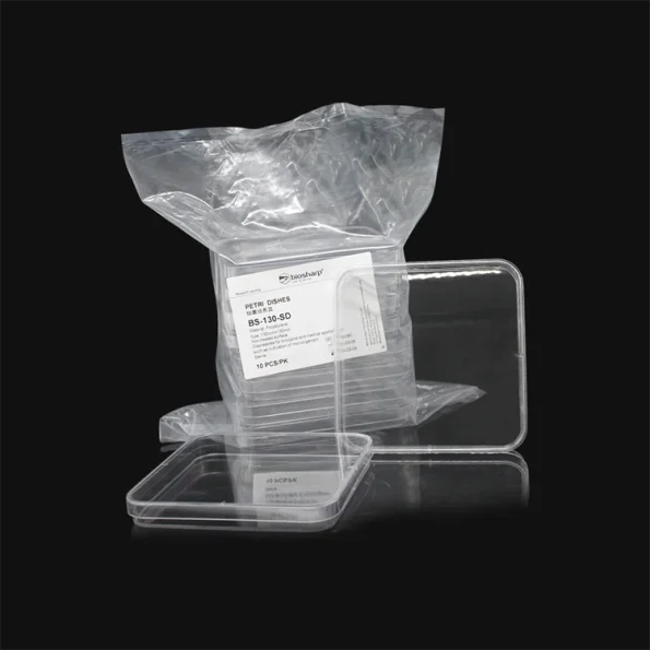 LAB Plastic PS Disposable Round Petri Dish Cell Culture Plate 90MM