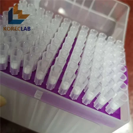 Laboratory Consumable With Filter Sterile 200ul Pipette Long Tips in Sealed 96 Well Rack