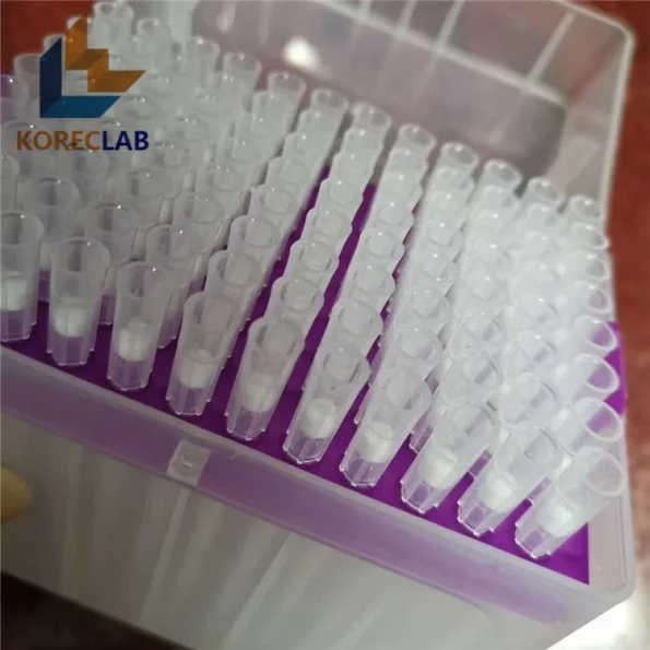 Laboratory Consumable With Filter Sterile 200ul Pipette Long Tips in Sealed 96 Well Rack