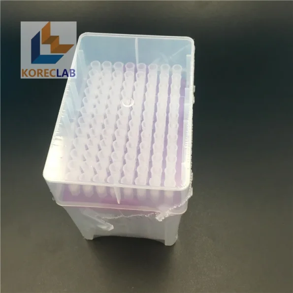 Laboratory Consumable With Filter Sterile 200ul Pipette Long Tips in Sealed 96 Well Rack