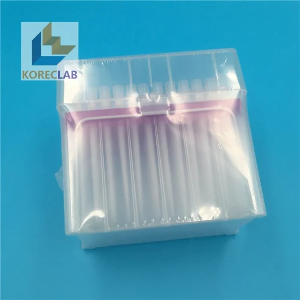 Laboratory Consumable With Filter Sterile 200ul Pipette Long Tips in Sealed 96 Well Rack