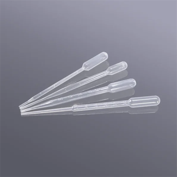 Laboratory Disposable Plastic Droppers Transfer Pasteur Pipette . Aseptic, Individually Packaged