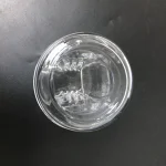 Laboratory Medical Chemical Vessel 5 Pieces Histology Microscope Circular Round Glass Rack Coplin Slide Staining Jar With Lid