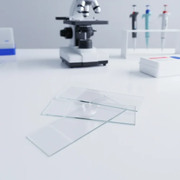 Laboratory Microscope Glass Slides Single-sided Single-head Sandblasting Polished Edge 90 Angle