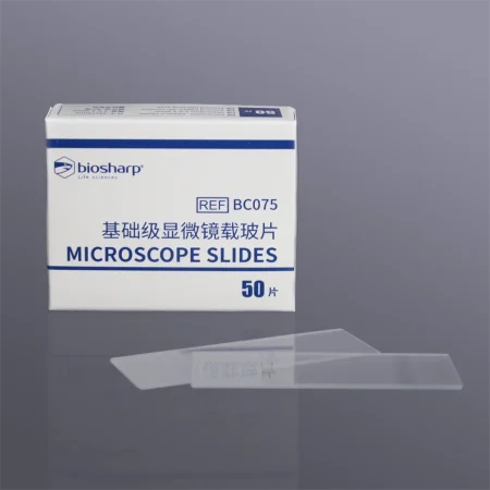 Laboratory Microscope Glass Slides Single-sided Single-head Sandblasting Polished Edge 90 Angle