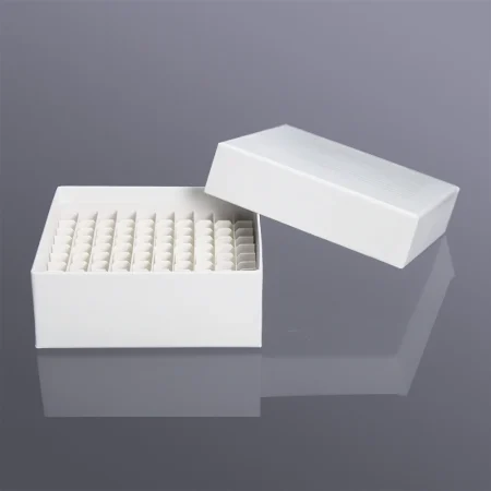 Laboratory Paper Cryotube Storage Box 100 Hole Paper Cryotube Box (with Drain Hole) for Cryo Freeze Tube