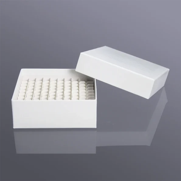 Laboratory Paper Cryotube Storage Box 100 Hole Paper Cryotube Box (with Drain Hole) for Cryo Freeze Tube